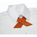 Orange Polyester Satin Crossover Tie
